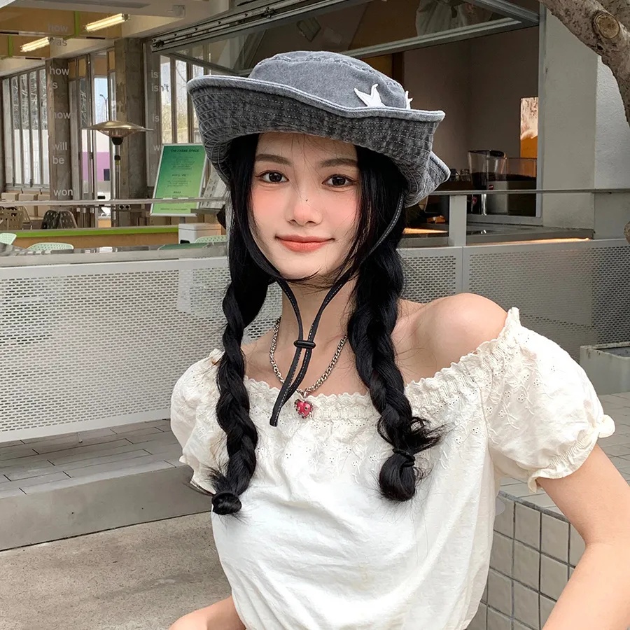 Y2k หมวกบังแดด พิมพ์ลายดาวห้าแฉก สไตล์คาวบอยตะวันตก วินเทจ ฤดูร้อน สําหรับผู้หญิง ตั้งแคมป์ ปีนเขา กลางแจ้ง