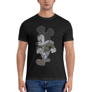 เสื้อยืด พิมพ์ลายกราฟฟิค Mickey Mouse Camo Hyped Disneyland Worldhot