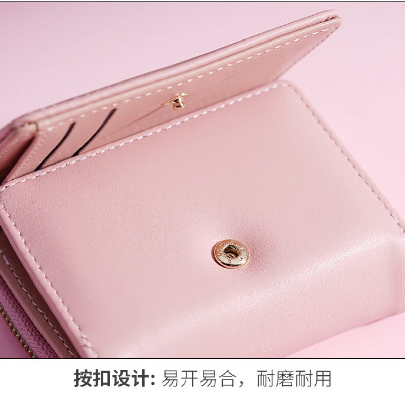 กระเป๋าสตางค์ ใบสั้น ใส่เหรียญได้หลายใบ 70% อเนกประสงค์ แฟชั่นเรียบง่าย สไตล์เกาหลี สําหรับผู้หญิง 2023