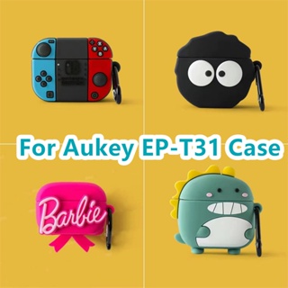 พร้อมส่ง! เคสหูฟัง แบบนิ่ม ลายการ์ตูนไดโนเสาร์ สําหรับ Aukey EP-T31 EP-T31