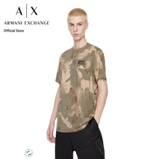 AX Armani Exchange เสื้อยืดผู้ชาย รุ่น 6LZTFHZJ8EZ2812 สี Desert Camou Ao