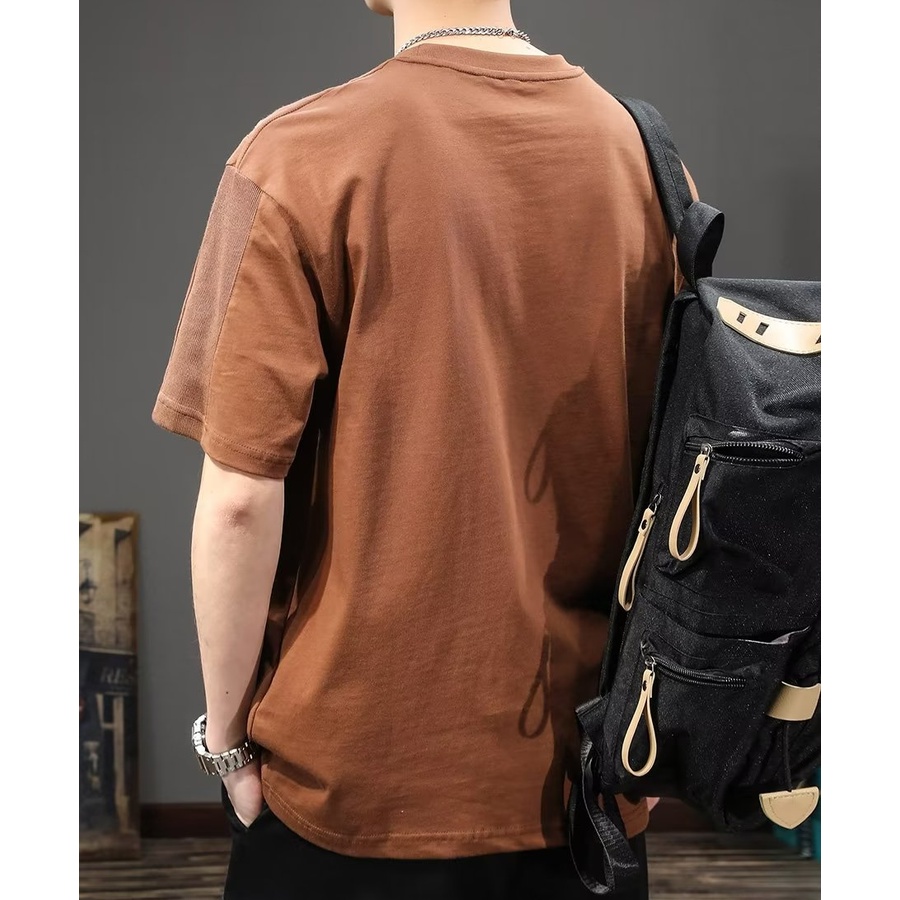 เสื้อยืดลําลอง คอกลม แขนสั้น ผ้าฝ้าย ทรงหลวม พลัสไซซ์ พรีเมี่ยม สําหรับผู้ชาย ไซซ์ M-8XL