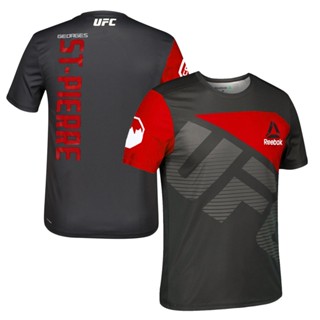 เสื้อกีฬาแขนสั้น ลายทีม UFC Reebok แฟชั่นฤดูร้อน สําหรับผู้ชาย 2023