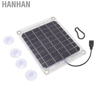 Hanhan Solar Panel 10W USB Output Transparent Design Double Sided Power Generation GS