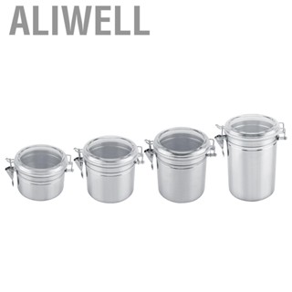 Aliwell Stainless Steel Coffee Container Vacuum Sealed Storage Jar for Sugar   Storage Jar for  Vacuum Sealed Coffee Containe