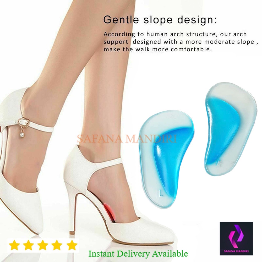 Plantar Fasciitis Arch Support Gel Insole 2 ชิ้น LD10