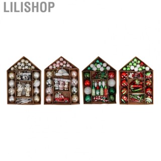 Lilishop Christmas Tree Ornaments  Christmas Tree Ornaments Assorted Set Durable PS Ideal Gifting  for Garden Dinners