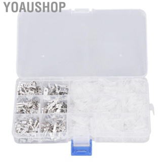 Yoaushop Spade Wire Connectors and Sleeves  Good Contact 2.8mm 4.8mm 6.3mm Male Female Spade Wire Connectors PVC Insulation  for Electrical