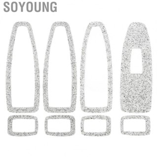 Soyoung Window Switch Frame Cover  Easy Installment Durable Eye Catching Window Lift Switch Cover Trim Shining  for Car