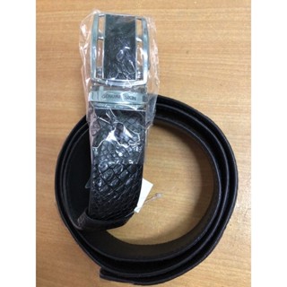 เข็มขัดหนังจระเข้แท้ Crocodile Men Belt 1.5 meter Black Colour