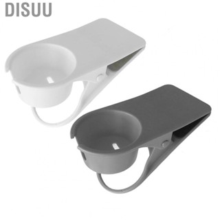 Disuu Desk Cup Holder   Strong Spring Table Clamp Mug Stand Space Saving Safe  for  Bottle for Home