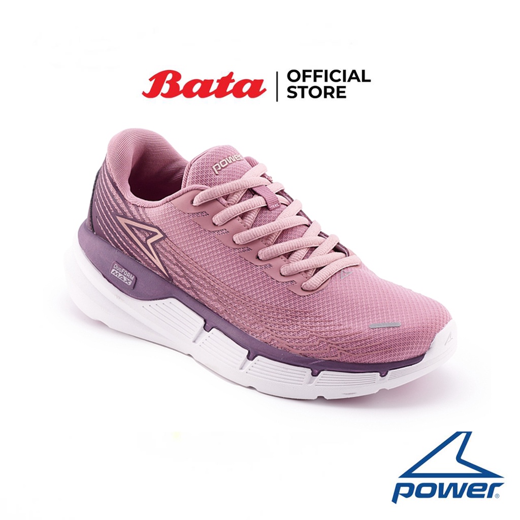 Bata บาจา ยี่ห้อ Power รองเท้ากีฬา รองเท้าผ้าใบสำหรับวิ่ง Sport Sneakers สำหรับผู้หญิง รุ่น DuoFoam Max 500 EX  สีชมพู รหัส 5185548