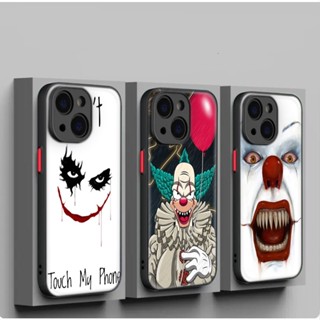 เคสโทรศัพท์มือถือแบบนิ่ม ลายตัวตลกน่ากลัว 223A สําหรับ iPhone 12 13 Plus 14 Pro Max
