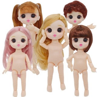 ใหม่ ของเล่นเด็ก ตุ๊กตา BJD 3D 16 ซม. 1/8 Diy