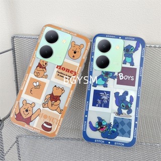 ใหม่ พร้อมส่ง เคสโทรศัพท์มือถือ ซิลิโคนนิ่ม ใส กันกระแทก ลายการ์ตูนวินนี่ เดอะ พูห์น่ารัก สร้างสรรค์ สําหรับ VIVO Y78+ Y27 Y36 4G 5G Y02t 2023