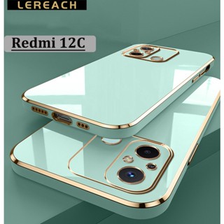 Lereach เคสซิลิโคนนิ่ม กันกระแทก 6D สําหรับ Xiaomi Redmi 12C