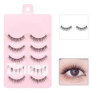 พร้อมส่ง ใหม่ ขนตาปลอม แบบนิ่ม ลายการ์ตูนอนิเมะ 5 คู่