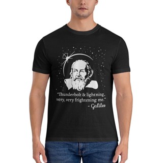  พิมพ์ลาย เสื้อยืดแขนสั้น พิมพ์ลาย Thunderbolt And Galileo สําหรับผู้ชาย