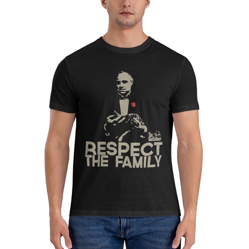 เสื้อยืด พิมพ์ลาย Godfather Respect The Family Don Vito Corleone แฟชั่นสําหรับครอบครัว
