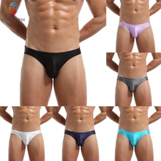 【TRSBX】All Seasons Briefs Underwear Casual Stretch Clubwear Ice Silk Low Waist