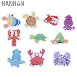 Hanhan 10pcs Bathtub Cartoon  Removable PVC Bathtub Sea  Decals HG