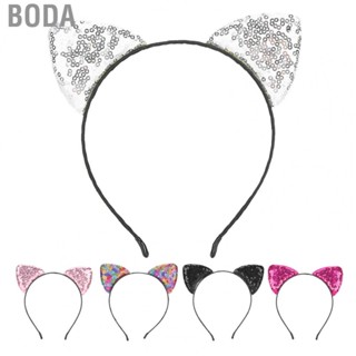 Boda Reversible Sequin  Ears Headband Shiny  Ear Hair Hoops Women&amp;apos;s Kitty Hair