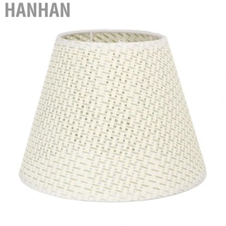 Hanhan Woven Light Cover  PE Woven Table Lamp Shade Wear Resistant Robust  for E27 E14 Caliber Lampholder