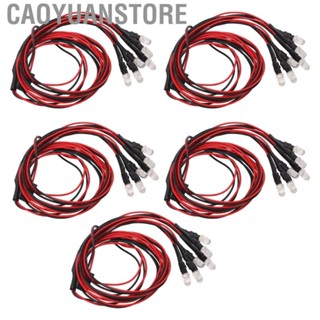 Caoyuanstore 5Pcs RC Car  Light Kit 24.8in 6LED RC Car Light For RC Car Trunk Plane New