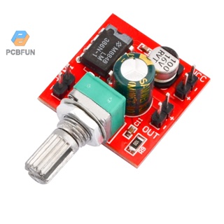 Pcbfun Lm 386 บอร์ดโมดูลขยายเสียงลําโพง Mono 0.5 W Mini Dc 4-12 V