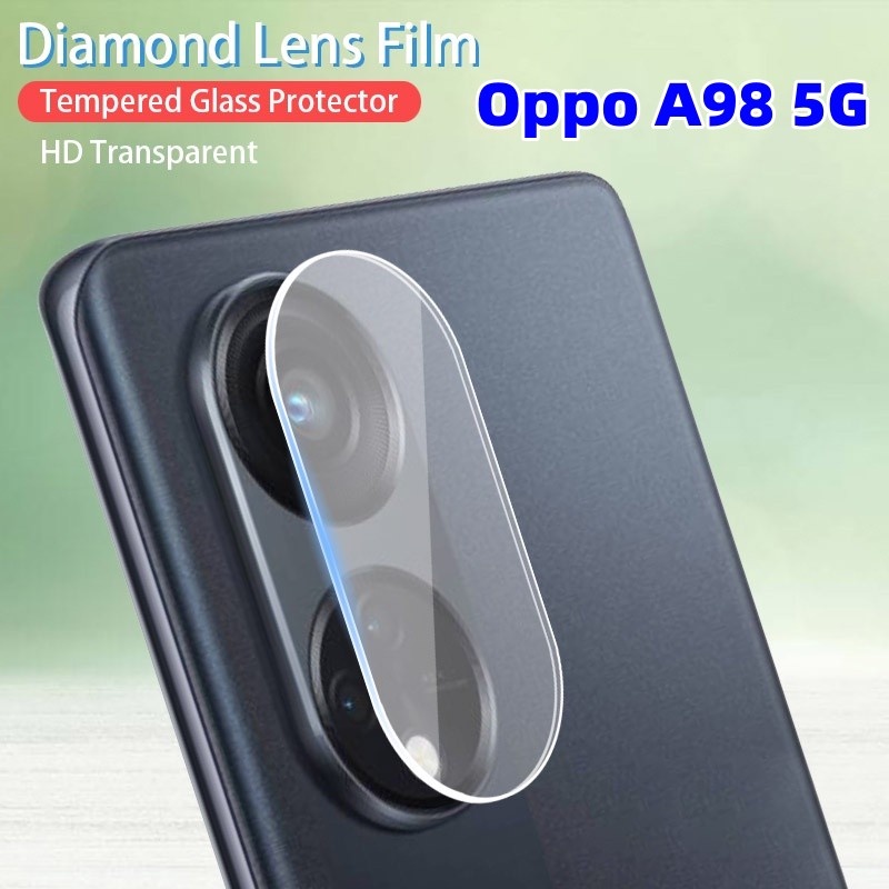 ฟิล์มกระจกนิรภัยกันรอยหน้าจอกล้อง 3D HD แบบโค้ง เต็มจอ สําหรับ Oppo A98 5G Oppo A98 A78 5G A 98 Oppo