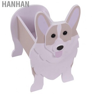 Hanhan Dog Planter  Cute Dog Flower Pot Lifelike  for Home