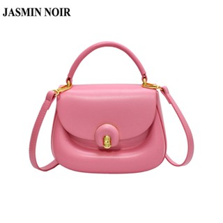 Jasmin NOIR Lock กระเป๋าถือ กระเป๋าสะพายไหล่ สะพายข้าง หนัง PU ขนาดเล็ก สไตล์เกาหลี สําหรับผู้หญิง