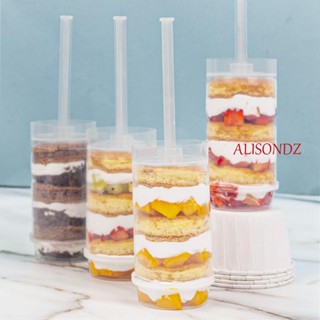 ALISONDZ กล่องพลาสติกใส สําหรับใส่เค้ก เบเกอรี่