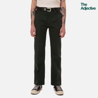 Nudie Jeans/ Hazy Hank-Pressed Green/ ยีนส์วินเทจ ทรงบูทคัต ยีนส์ผู้ชาย เอวสูง ขาบานเล็กน้อย ยีนส์ขาม้า ยีนส์ทรงสวย