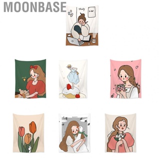 Moonbase Wall Hanging Tapestry Cute Pattern Decor  Poster for Living Room Bedroom Dorm