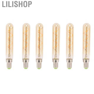 Lilishop Tubular Light Bulb   Light Bulb 2300k Extensive Use Golden 3W 6PCS  for Living Room