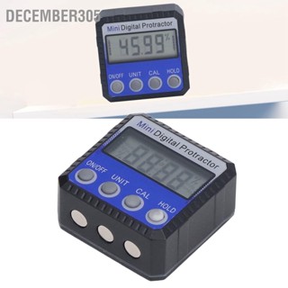 December305 Digital Inclinometer Magnetic 360° 4 Units เกจวัดมุมดิจิตอลแบบพกพาสำหรับการวัดมุม สีน้ำเงิน