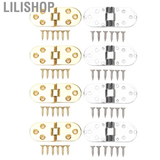 Lilishop 180 Degree Flap Hinge  Professional High Strength Folding Flip Top Hinge 4 Sets  for Window for  Desk for Sewing Machine for Closet