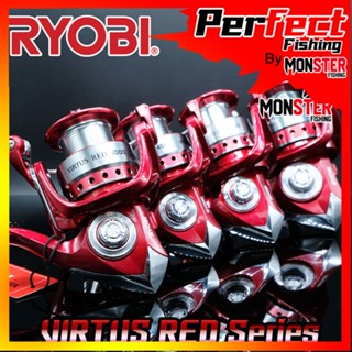 รอกสปินนิ่ง เรียวบิ RYOBI VIRTUS RED 1000/2000/3000/4000/5000/6000/8000 (สีแดง)
