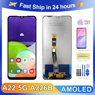 หน้าจอสัมผัส LCD 6.6 นิ้ว สําหรับ Samsung Galaxy A22 5G A226 Samsung A226B A226B DS A226B DSN