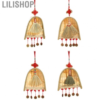 Lilishop Broom Dustpan Pendant  Hand Woven Good Toughness New Year Ornaments Create Ambience  for Shopping Mall