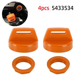 ⚡READYSTOCK⚡Key Switch Cover 2pcs Accessories Orange Replacement UV Resistant With Nut