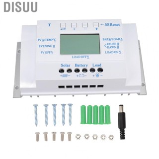 Disuu MPPT Solar Charge Controller Solar Controller Dual Period Control Mode 12V 24V for Fan Charging