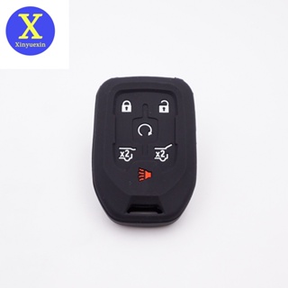 ใหม่ Xinyuexin ชุดปลอกกุญแจรถยนต์ ยางซิลิโคน สําหรับ GMC Sierra Yukon Chevrolet Silverado Suburban Tahoe Smart Key Case Fob 6B 208333