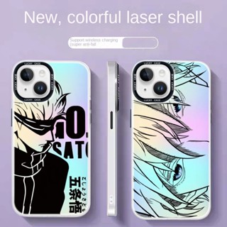 เคสโทรศัพท์มือถือ ซิลิโคนแข็ง ผิวด้าน กันกระแทก ลาย Jujutsu Kaisen Gojo Satoru แฟชั่น สําหรับ IPhone 14 Pro Max 13 12 11 Pro Max XS Max XR 7 8 Plus