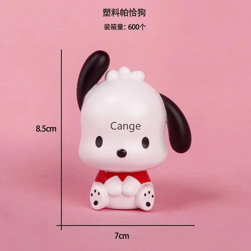 Kuromi Cinnamoroll Pachacco รุ่น Q ตุ๊กตาหัวใหญ่อะนิเมะการ์ตูนเค้กวันเกิดตกแต่งของขวัญของเล่นเด็ก thumbnail 6