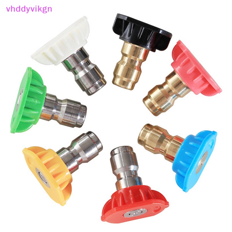 Vhdd อะแดปเตอร์ข้อต่อโรตารี่ เชื่อมต่อเร็ว 1/4 นิ้ว ปรับได้ พร้อมหัวฉีดทองแดง 5 หัว สําหรับเครื่องฉีดน้ําแรงดันสูง TH