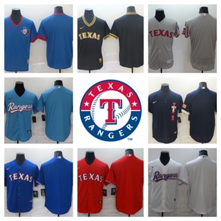 MLB Texas Rangers เสื้อยืดเบสบอลบุรุษ