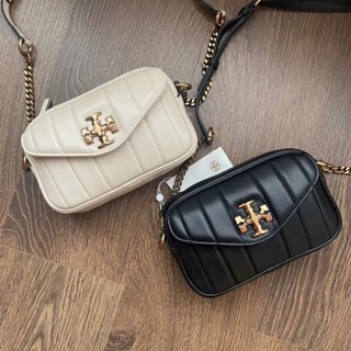  Tory Burch Kira Series กระเป๋าสะพายไหล่ หนัง Napa ขนาดมินิ ใส่กล้องได้ สองสี