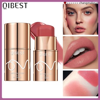 Qibest Silky Blush Stick Brightening Color Blush Stick Rouge Pen Blush Stick Paste Blush Stick รหัส